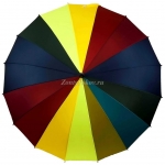 Зонт  женский трость Радуга 16 спиц, Susino, арт.7018-2_product